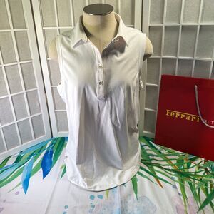 Clover by  bobby jones Sleeveless Golf Polo Shirt Size Large